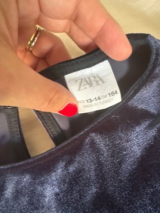 Vestido azul Zara Talla 11/12