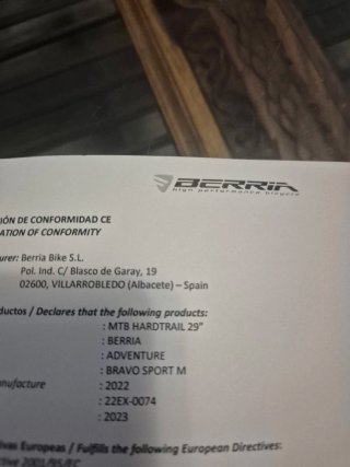 Bicicleta Berria Bravo