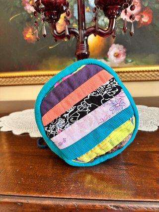 Borsa secchiello patchwork multicolor