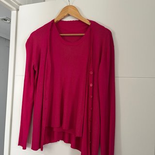 Conjunto de jersey fusia