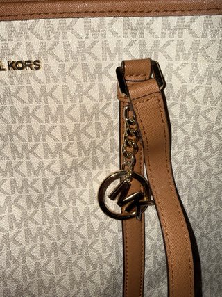 Borsa Michael Kors Beige/Marrone