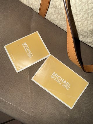 Borsa Michael Kors Beige/Marrone