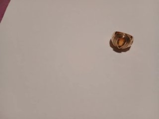 Anillo Oro 18k Hombre con piedra zafiro.