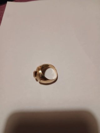 Anillo Oro 18k Hombre con piedra zafiro.