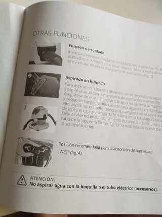 Aspirador Vivense con agua y antiácaros