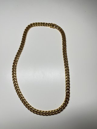 Cadena Cubana 10mm x 50cm Acero Inoxidable