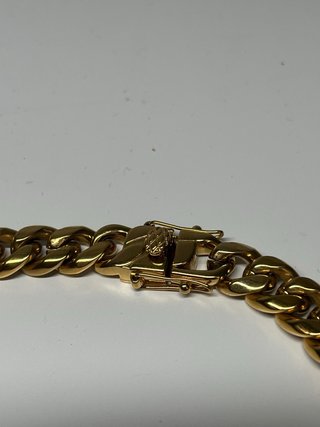 Cadena Cubana 10mm x 50cm Acero Inoxidable