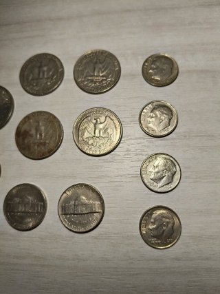Lotto 12 monete dollari USA vari anni