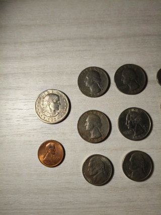 Lotto 12 monete dollari USA vari anni