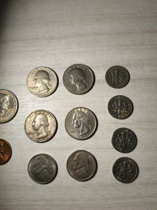 Lotto 12 monete dollari USA vari anni