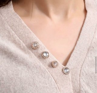 Clips para Ropa Adornos Perlas y Brillantes