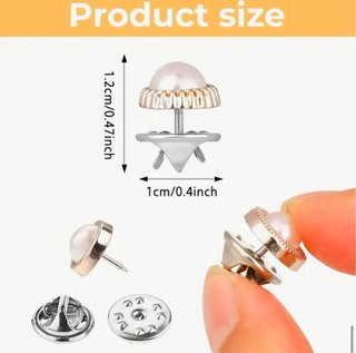 Clips para Ropa Adornos Perlas y Brillantes