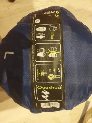Saco de dormir azul Decathlon