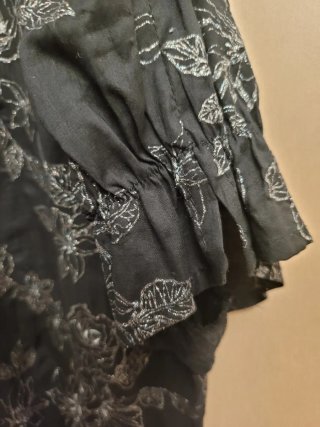 Camisa Adolfo Dominguez Negra Plateada Talla 42
