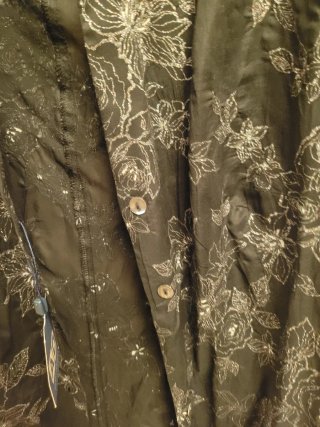 Camisa Adolfo Dominguez Negra Plateada Talla 42