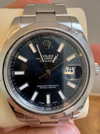 Rolex Datejust 41  esfera azul Caja y Papeles