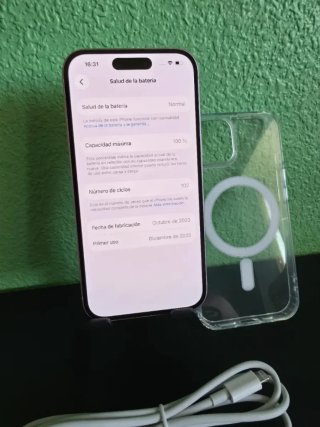 iPhone 15 128GB Rosa Impecable+Factura