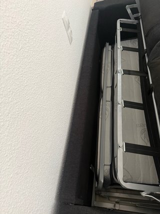 Sofá Cama Negro Tela Antimanchas