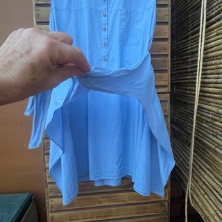 Vestido camisero Zara algodón T/M