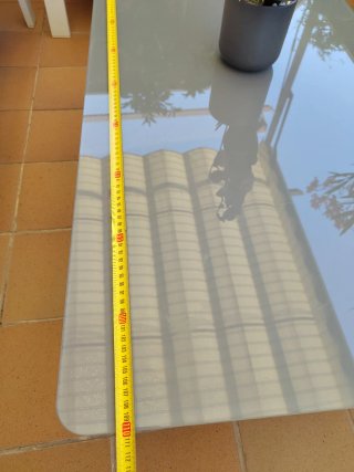 Conjunto sofás y mesa exterior