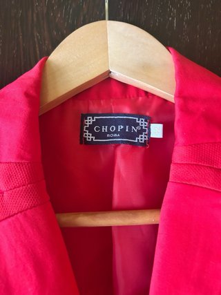 Chaqueta Italiana corta roja Chopin- NUEVA