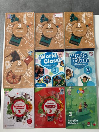 Libros de texto 3 primaria.