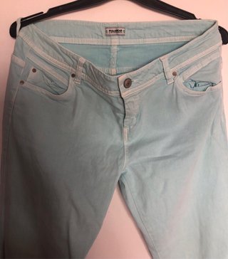Pantalón verano turquesa