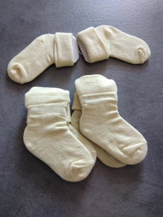 3 paia calzini neonato 3/4 mesi