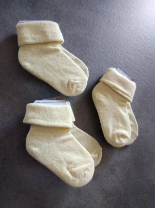 3 paia calzini neonato 3/4 mesi