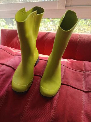 Botas de agua Solognac verde talla 29-30