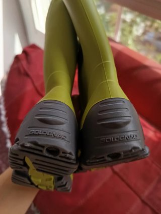 Botas de agua Solognac verde talla 29-30