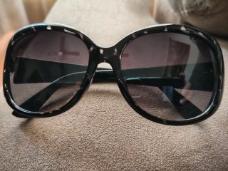 Gafas de sol oversize negras y multicolor