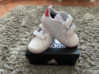 Zapatillas Adidas Talla 27 Blancas Velcro