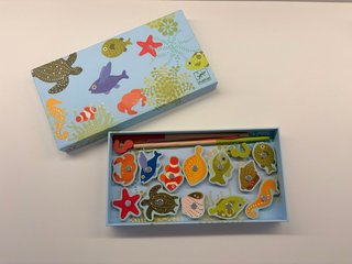 Juego Pesca Magnético Djeco Peces Madera