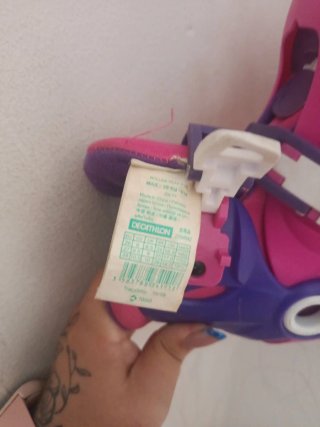 Patines en línea rosas para niña
