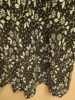 Vestido Sfera Negro-Blanco Estampado Talla S
