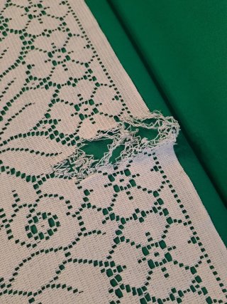 Copriletto in pizzo bianco
