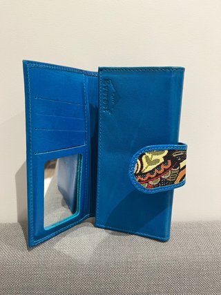 Portafogli in pelle da donna con design