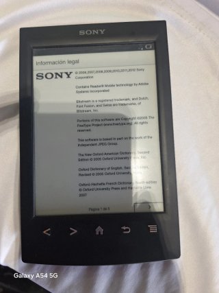 Sony Reader PRS-T1 Libro Electrónico Negro