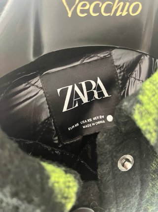 Abrigo Zara cuadros M
