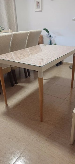 Mesa Comedor Cristal 115x78