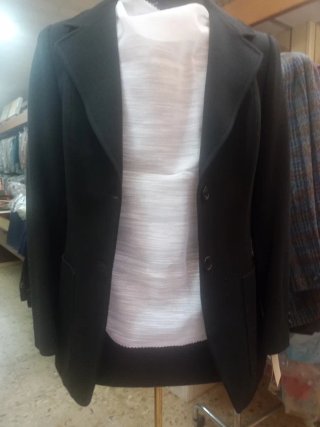Blazer de punto negra