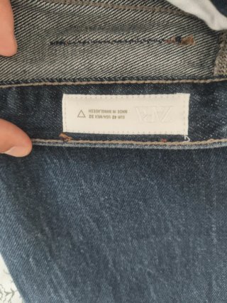 Pantalón vaquero Zara azul Hombre