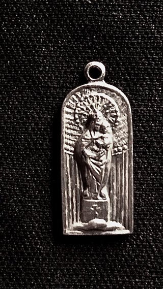 Lote 2 medallas religiosas colgantes plata