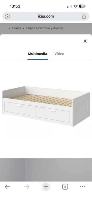 Cama nido doble IKEA Brimnes