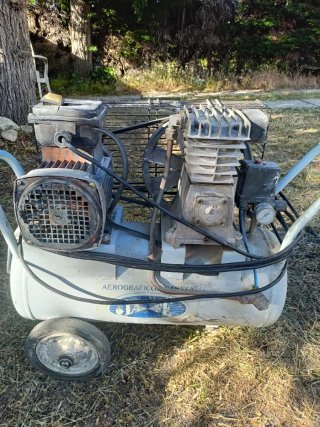 Lote de 2 compresores y dos calderines profesional