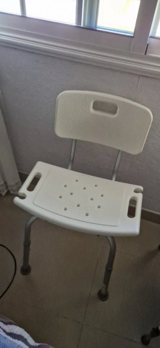 Silla de ducha con respaldo