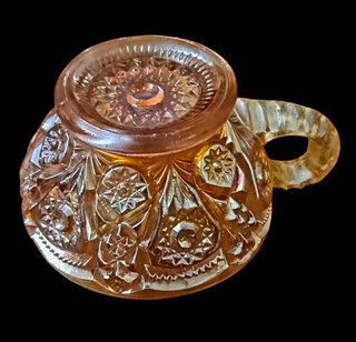8 tazze da punch /tè 1910-1925 carnival glass