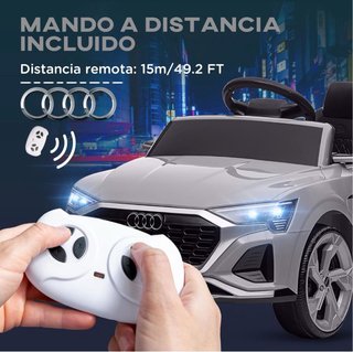 Coche Eléctrico Audi Infantil Gris