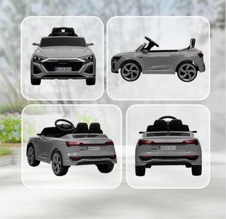 Coche Eléctrico Audi Infantil Gris